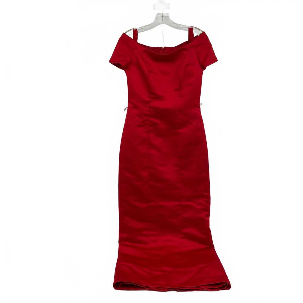 Watters & Watters Red Satin Maxi Dress | Women’s Regular Size 4